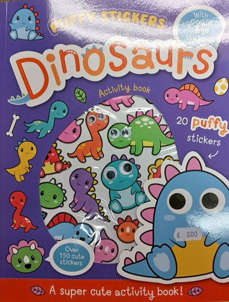 Dinosaurs Puffy Stickers Activity Book