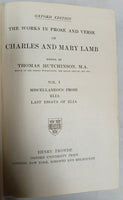 The Works in Prose and Verse of Charles and Mary Lamb 2 volume set